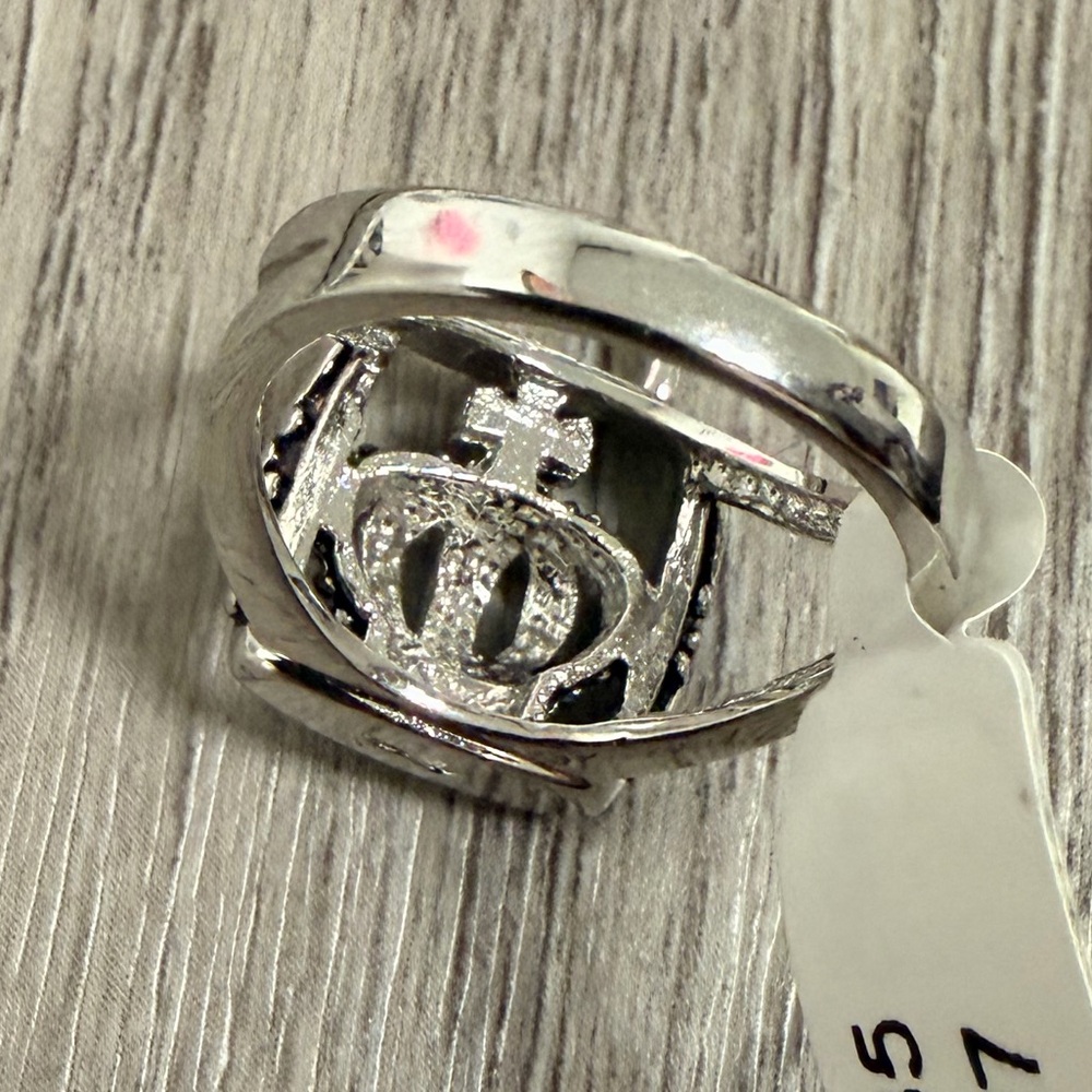 SterlingSilver Crown Decorative Ring Holder .925 - Picture 5 of 5